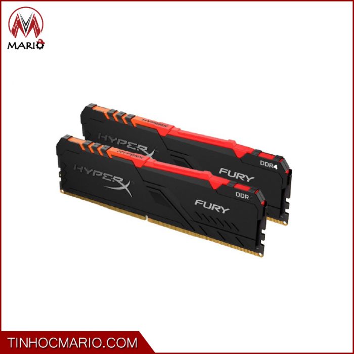 tinhocmario Ram DDR4 Kingston 16G 3200 HyperX Fury RGB (2x8GB)