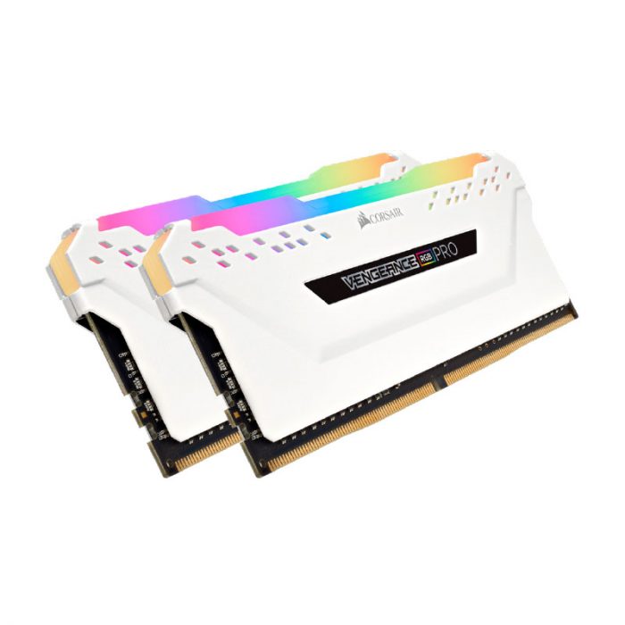 tinhocmario Ram DDR4 Corsair 16G 3200 Vengeance RGB Pro White (2 x 8GB)