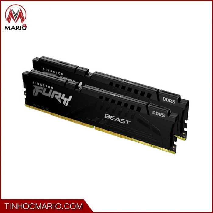 tinhocmario Ram Kingston 32GB(2x16GB) 5200 FURY Beast Black DDR5