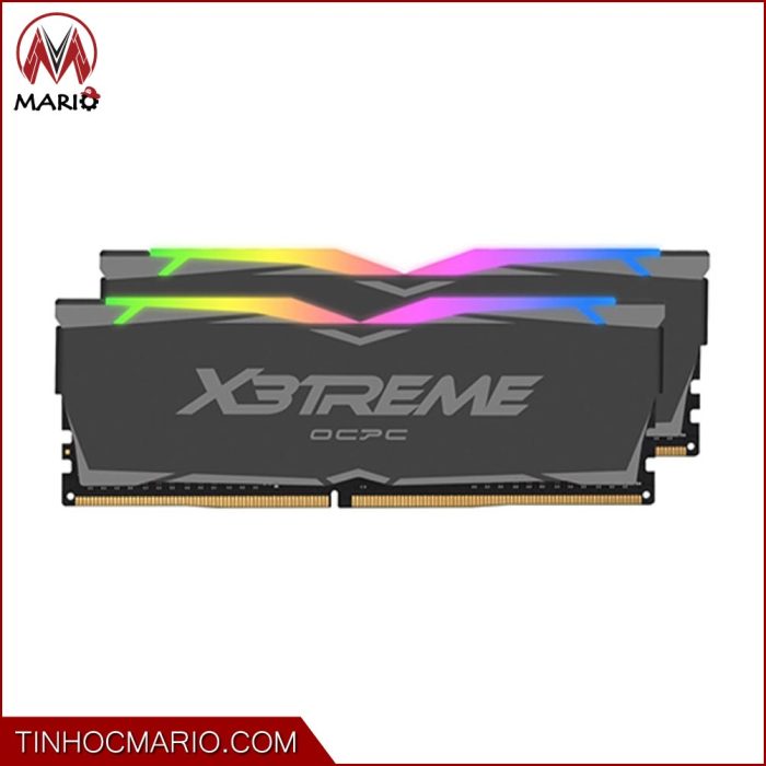 tinhocmario RAM DDR4 OCPC X3TREME RGB AURA 16GB(2x8GB) 3200 C16 Black