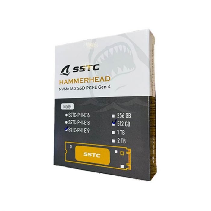 tinhocmario SSD SSTC Phison E19 512GB M2 2280 NVMe PCIe Gen4 (SSTC-PHI-E19 512GB)