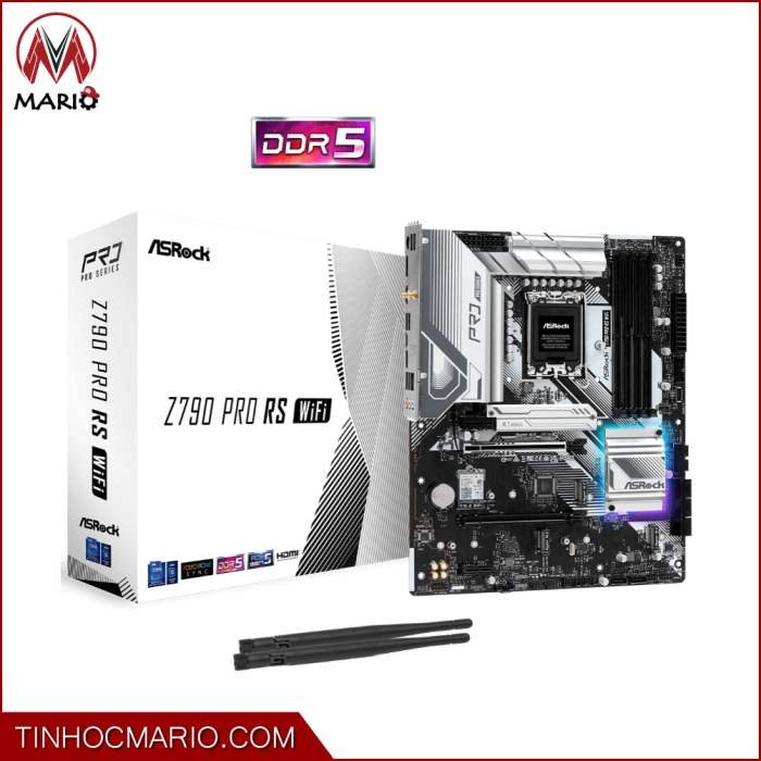 tinhocmario Mainboard ASROCK Z790 PRO RS WIFI DDR5