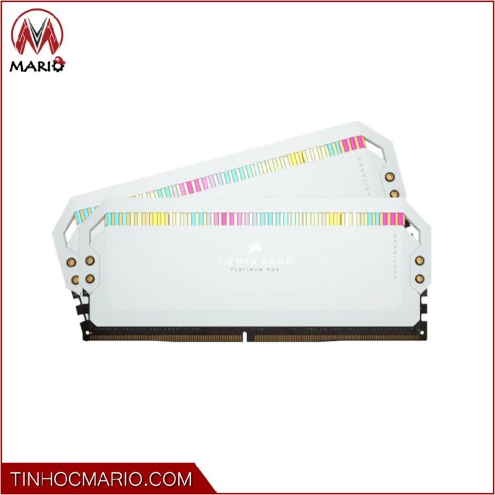 tinhocmario RAM DDR5 Corsair 64GB(2x32GB) 5200 DOMINATOR PLATINUM RGB - WHITE