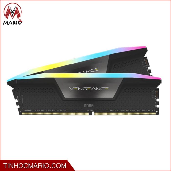 tinhocmario RAM DDR5 Corsair Vengeance RGB 32GB(2x16GB) 5600 - BLACK