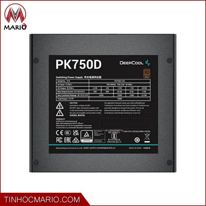 Nguồn Deepcool PK750D 750W 80 Plus Bronze