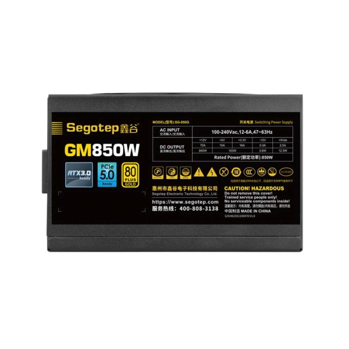 Nguồn Segotep SG-950G GM850W 850W 80 Plus Gold