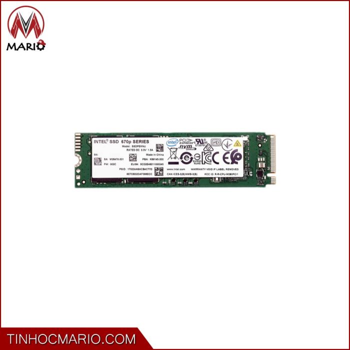 tinhocmario SSD Intel 670P 512GB M2 2280 PCIe NVMe Gen3×4