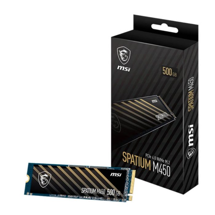 SSD MSI Spatium M450 500GB PCIe 4.0 NVMe M.2 (Gen4)